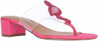 J. Rene&eacute; Womens Bonair Icon Low Heel Sandal In Pink