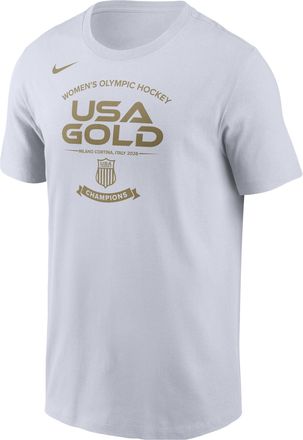 Nike Mens Team USA Short-Sleeve T-Shirt in White | M11332P530USAH-WHT