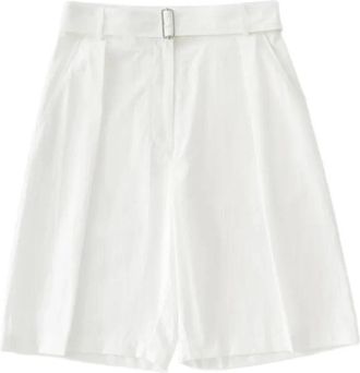 STUDIO NICHOLSON Creon Short - Dames - Bermuda - Wit - 2XS - Katoen - Korte Broeken