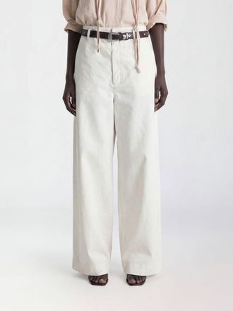 Christophe Lemaire Pantaloni a gamba larga in cotone