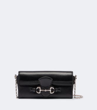 Gucci Horsebit leather wallet on chain