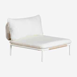 Sklum M&oacute;dulo Central Para Sof&aacute; Modular De Jard&iacute;n En Acero Roubly Sklum