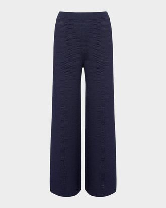 Eres Goland Knit Wide-Leg Trousers
