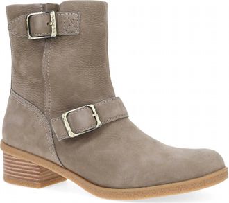 Dansko Womens Delphine Waterproof Nubuck Boot In Stone