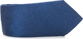 Canali Zijden Slub Textuur Stropdas - Heren - Stropdassen - Blauw - ONE Size - Accessoires