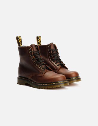 Dr. Martens Dr. Martens 1460 Pascal Warm Lined 8 Eye Leather Dark Brown Boots - Size: 6.5/6.5