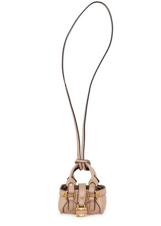 Chlo&eacute; Paddington Leather bag Charm - Pink - One Size