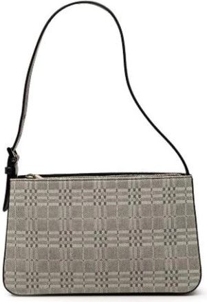 Burberry Borsa a spalla Pre-owned in tela - - Pre-owned - Donna - Grigio - ONE SIZE