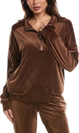 Knit Riot Velour 1/4-Zip Pullover