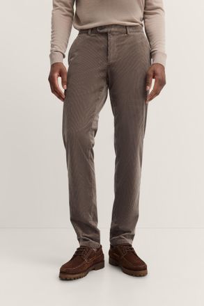 Bugatti Cordhose BUGATTI Modern Fit, Herren, Gr. 34, L&auml;nge 34, braun (50, braun), 77% Baumwolle, 22% Lyocell, 1% Elasthan, unifarben, normal, Hosen Cordhose, 