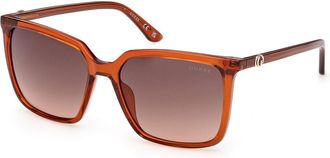 Guess GU00258 44F Womens Sunglasses Orange Size 56