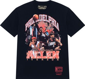 Mitchell & Ness x NBA Philadelphia 76ers Bling T-shirt Allen Iverson SS23JYCHR-04-BLACK