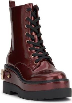 Jessica Simpson Imelda Lace-Up Platform Moto Bootie in Oxblood at Nordstrom Rack, Size 5
