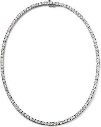 The Diamond Store 5.00ct Lab Diamond Tennis Necklace in 9K White Gold H/SI