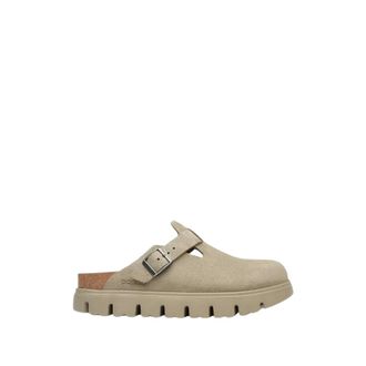 Birkenstock Schoenen, Dames, Beige, 41 EU, Leer, Boston Soft Footbed Clog