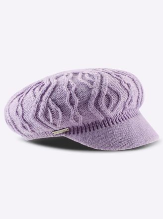 Casual Looks Ballonm&uuml;tze CASUAL LOOKS, Damen, lila (flieder), Kunstfaser, M&uuml;tzen Ballonm&uuml;tze