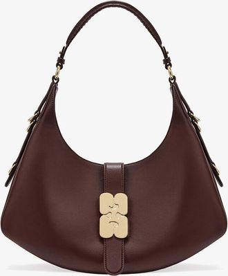 Ganni Brown Small Kat Bag