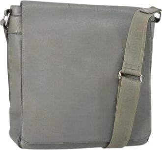 Louis Vuitton Pre-owned Vintage Cross Body Bag - Dames - Vintage Schoudertas - Grijs - ONE Size - Leer - Vintage