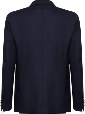 Tagliatore Mens Blazer Montecarlo Blue Virgin Wool Jacket