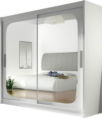 Mirjan24 Mobilier1 - Armario Closico 108, Blanco, 215x180x58cm, Puertas De Armario: Correderas, N&uacute;mero De Estantes: 0