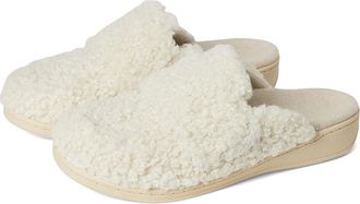 Vionic Gemma Ii Mules Womens Slippers Cream Shearling : 10 M, Polyester