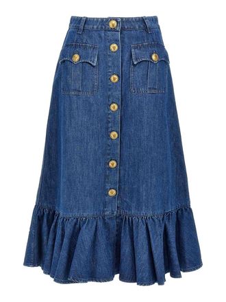 Valentino Garavani Denim Skirt