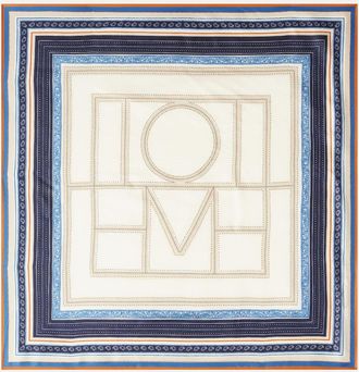 Toteme Pa&ntilde;uelo de sarga de seda estampado