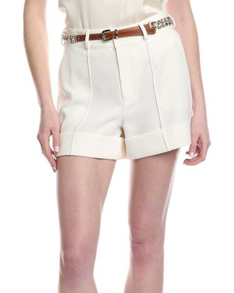 Cinq &agrave; Sept Cinq &Agrave; Sept Rhinestone Belt Ester Short