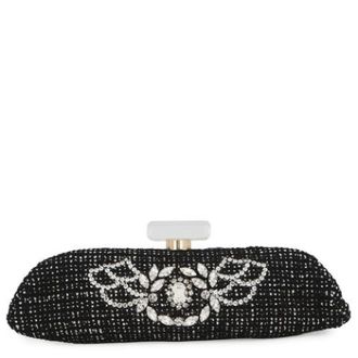 Chanel Pre-owned Clutches, female, Black, Size: ONE SIZE Pre-owned Vintage Tweed Clutch