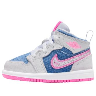Nike Jordan (TD) Air Jordan 1 Mid SE Denim Sequin HQ2000-400