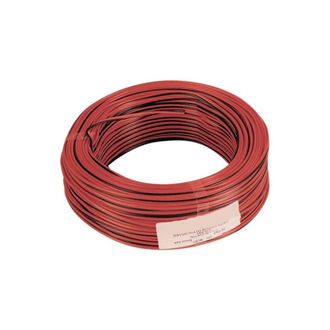 OEM 100 X Cavo Elettrico Hi-fi 2x0,75 Mm Rosso-nero