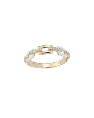 Nephora 14K 0.14 Ct. Tw. Diamond Link Ring