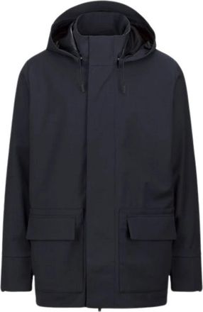 K-Way Wollen Blend Parka - Heren - Parka Jassen - Blauw - XL - Wol - Jassen