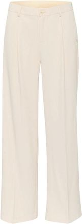 Cream Pantaloni a gamba larga - - Trousers - Donna - Beige - L
