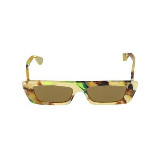 Gucci Sunglasses, male, Yellow, Size: 54 MM Yellow Brown Sunglasses Stylish Model