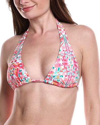 Helen Jon Soft Tie Halter Bra Bikini Top