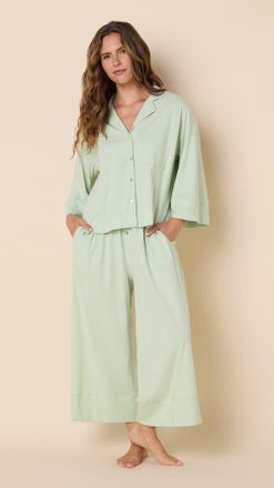 The Cats Pajamas The Mariposa Set in Celadon at Nordstrom, Size X-Small