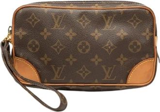 Louis Vuitton Pre-owned Marly Dragonne PM - Dames - Vintage Clutch - Bruin - ONE Size - Vintage