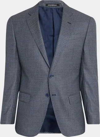 Emporio Armani Men & apos;s Dot Micro-Pattern Virgin Wool Jacket