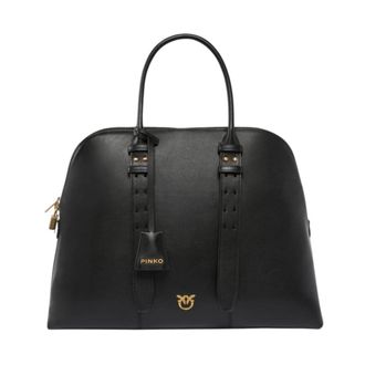 Pinko Pinko, Dames, Tassen, Zwart, Maat: ONE Size Katoen