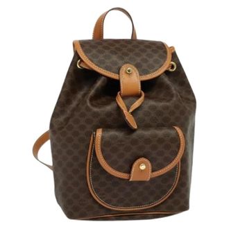 Celine Pre-owned Backpacks, female, Brown, Size: ONE SIZE Pre-owned Plastic Vintage Backpack