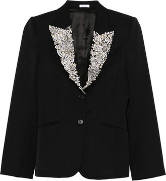 Alexander McQueen Embellished-lapel Blazer