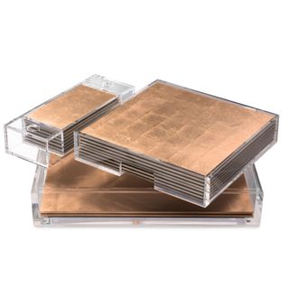 Posh Trading Company Matbox Clear - Silver Leaf - Matte Gold | Size: 18 Pack
