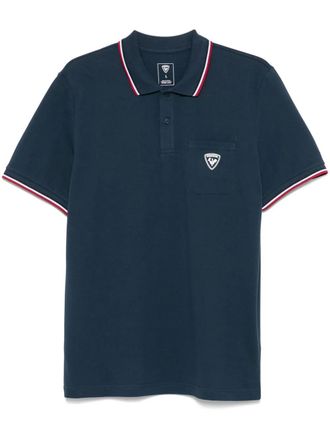 Rossignol cotton polo shirt - men - Cotton - S - Blue
