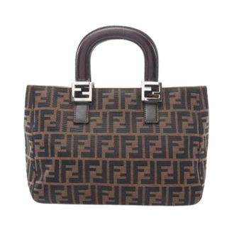 Fendi Pre-owned Handbags, female, Brown, Size: ONE SIZE Pre-owned Vintage Handbag, Tote Bag