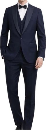 Bharnaba AB 213/3P Driekwartpak - Heren - Pakken - Blauw - Maat: 2XL Poliester