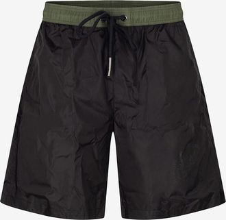 Moncler Zweifarbige Badeshorts Slow Living and Good Vibes