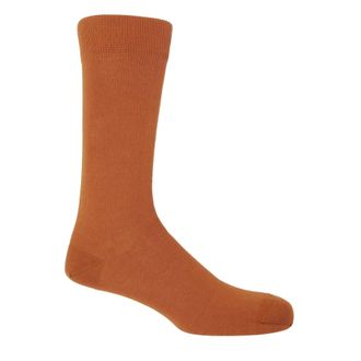 Peper Harow Classic Mens Socks - Burnt Orange