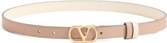 Valentino Garavani VLogo Signature Reversible Belt - female - Valentino Garavani - Belts - Pink - 85 CM - Accessories