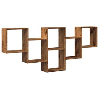 vidaXL Vidaxl - Estanter&iacute;a De Pared Madera Ingenier&iacute;a Envejecida 159x18x66 Cm